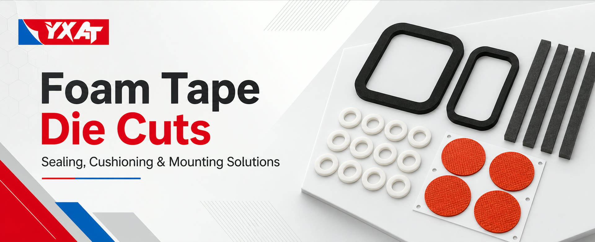 Custom foam tape die cuts